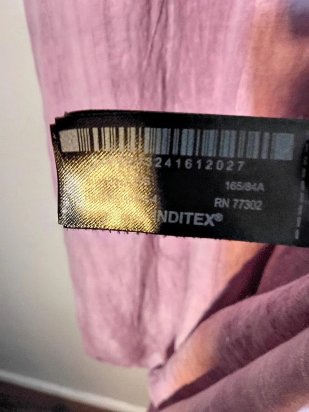 Zara Dress Lila 100%l Lino Size M - Picture 4 of 5